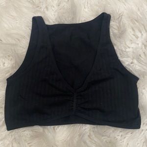 Medium, black crop top